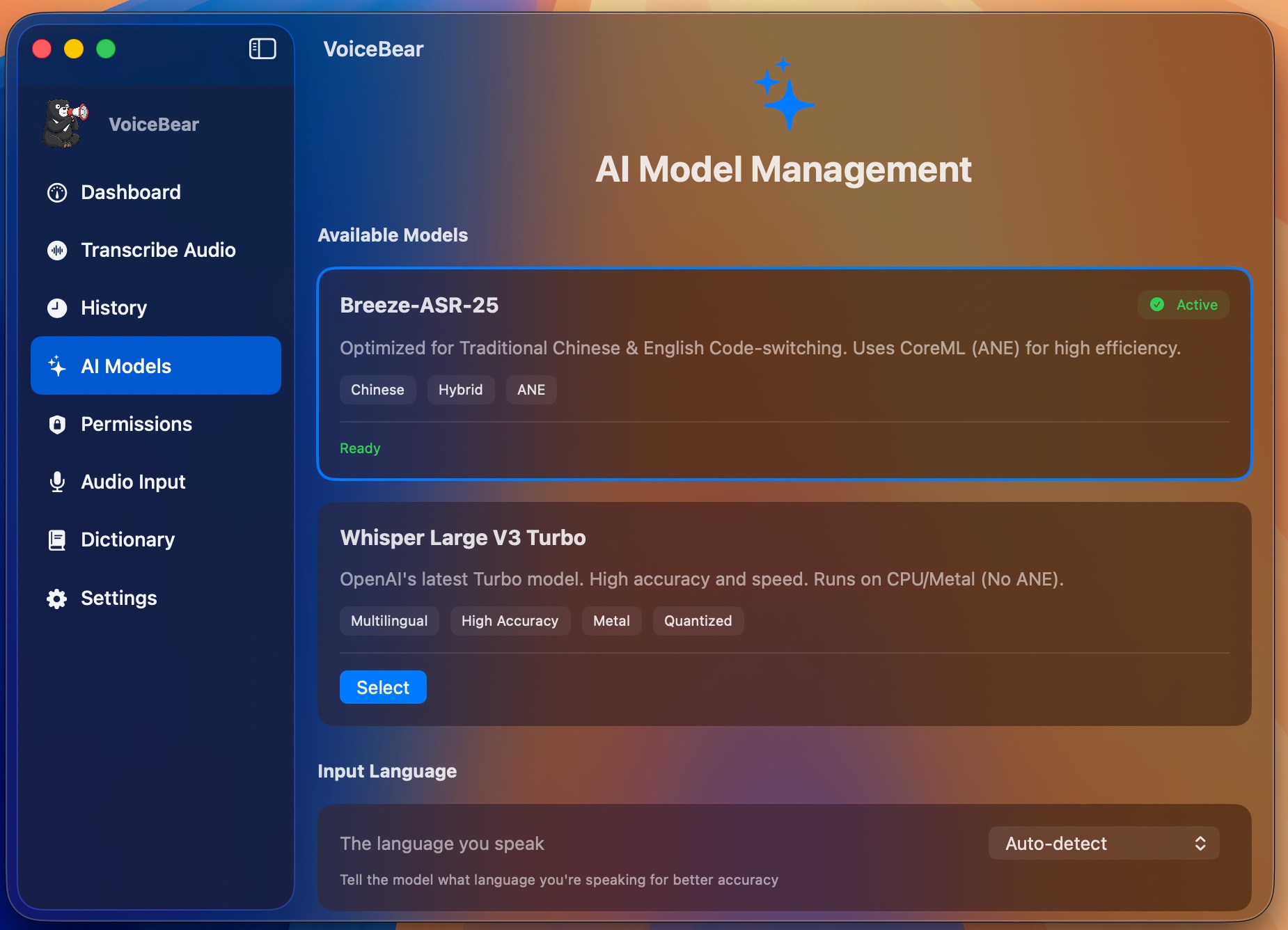 Voice bear: Hybrid On-Device Speech Recognition